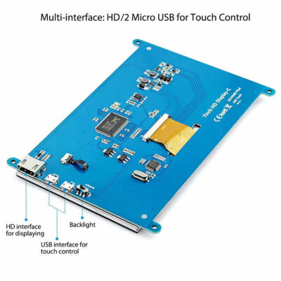 Elecrow RC070 7inch 1024*600 LCD Display with IPS Touch Screen| Compatible with Windows/Raspberry Pi - 2