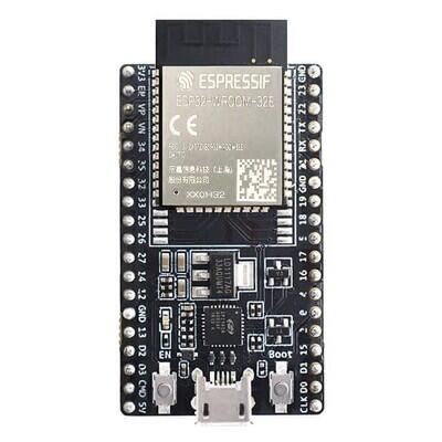 ESP32-WROOM-32E series Transceiver; 802.11 b/g/n (Wi-Fi, WiFi, WLAN), Bluetooth® Smart Ready 4.x Dual Mode Evaluation Board - 1