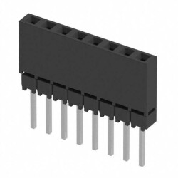 8 Position Elevated Socket Connector 0.100