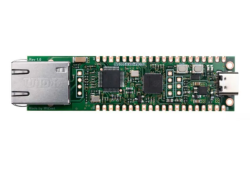 Ethernet Development Tools W6300-EVB-Pico2 is a microcontroller evaluation board based on the Raspberry Pi RP2350 and fully hardwired TCP/IP controller W6300. - WIZnet