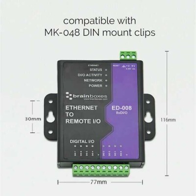 Ethernet to Digital I/O Adapter Card - 3