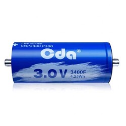 3400 F (EDLC) Supercapacitor 3 V Axial, Can - Screw Terminals 130mOhm @ 1kHz 1500 Hrs @ 65°C - CDA (Zhifengwei Technology)