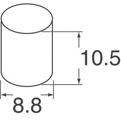 Round Pushbutton Switch Cap Black Snap Fit - C&K (1)