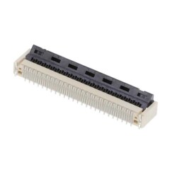 50 Position FFC, FPC Connector Contacts, Vertical - 1 Sided 0.020