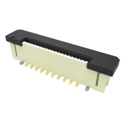 20 Position FFC, FPC Connector Contacts, Vertical - 1 Sided 0.020