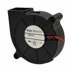 Fan Blower 12VDC Square/Rounded - 50mm L x 50mm H omniCOOL™ Magnetic Sleeve 5.7 CFM (0.160m³/min) 2 Wire Leads - CUI Devices