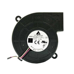 Fan Blower 12VDC Square/Rounded - 70mm L x 70mm H Sleeve 14.1 CFM (0.395m³/min) 3 Wire Leads - Delta Electronics