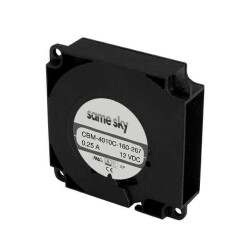 Fan Blower 12VDC Square/Rounded - 39.5mm L x 39.5mm H omniCOOL™ Magnetic Sleeve 1.8 CFM (0.050m³/min) 2 Wire Leads - Same Sky (Formerly CUI Devices)