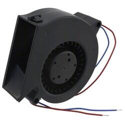 Fan Blower 24VDC Rectangular/Rounded - 75.2mm L x 75.5mm H Ball 16.5 CFM (0.462m³/min) 2 Wire Leads - ebm-papst Inc.