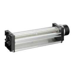 Fan Blower, Cross Flow 24VDC Rectangular - 413mm L x 50mm H Ball 91.0 CFM (2.55m³/min) 2 Wire Leads - ebm-papst Inc.