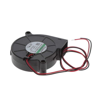 Fan Blower 12VDC Square/Rounded - 51.7mm L x 51.6mm H Vapo-Bearing™ 5.4 CFM (0.151m³/min) 2 Wire Leads - 1
