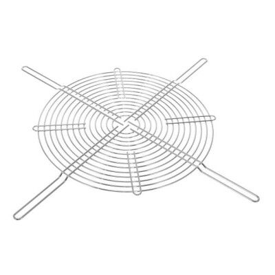 270mm Sq Fan Finger Guard Nickel, Chrome Plated 14 Rings - 1