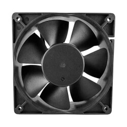 Fan Tubeaxial 100 ~ 240VAC Square - 120mm L x 120mm H Ball 123.9 CFM (3.47m³/min) 2 Wire Leads - Qualtek