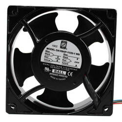 Fan Tubeaxial 115/230VAC Square - 120mm L x 120mm H Ball 110.0 CFM (3.08m³/min) 4 Wire Leads - Orion Fans