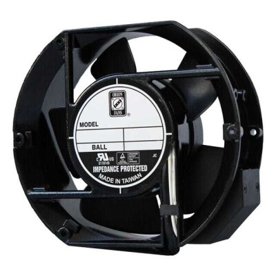 Fan Tubeaxial 115VAC Rectangular/Rounded - 172mm L x 150mm H Ball 235.0 CFM (6.58m³/min) 2 Terminals - 1