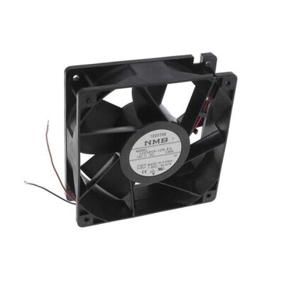 Fan Tubeaxial 12VDC Square - 120mm L x 120mm H Ball 243.2 CFM (6.81m³/min) 2 Wire Leads - 1