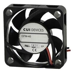 Fan Tubeaxial 12VDC Square - 40mm L x 40mm H omniCOOL™ Magnetic Sleeve 9.9 CFM (0.277m³/min) 2 Wire Leads - CUI Devices