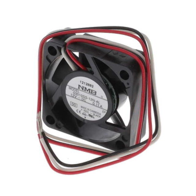 Fan Tubeaxial 12VDC Square - 30mm L x 30mm H Sleeve 4.2 CFM (0.118m³/min) 3 Wire Leads - 1