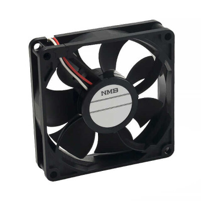 Fan Tubeaxial 12VDC Square - 80mm L x 80mm H Ball 27.5 CFM (0.770m³/min) 2 Wire Leads - 1
