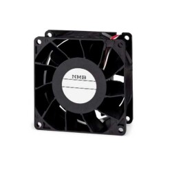 Fan Tubeaxial 12VDC Square - 80mm L x 80mm H Ball 118.0 CFM (3.30m³/min) 4 Wire Leads - NMB Technologies Corporation
