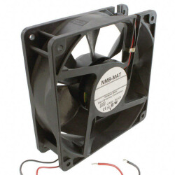 Fan Tubeaxial 12VDC Square - 119mm L x 119mm H Ball 118.0 CFM (3.30m³/min) 2 Wire Leads - NMB Technologies Corporation