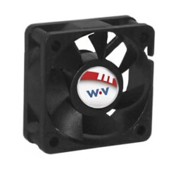 Fan Tubeaxial 12VDC Square - 50mm L x 50mm H Ball 20.3 CFM (0.568m³/min) 2 Wire Leads - Wakefield-Vette