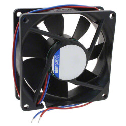 Fan Tubeaxial 12VDC Square - 80mm L x 80mm H Ball 46.5 CFM (1.30m³/min) 2 Wire Leads - ebm-papst Inc.