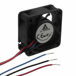 Fan Tubeaxial 12VDC Square - 40mm L x 40mm H Ball 8.1 CFM (0.227m³/min) 3 Wire Leads - Delta Electronics