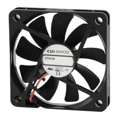 Fan Tubeaxial 12VDC Square - 60mm L x 60mm H omniCOOL™ Magnetic Sleeve 16.0 CFM (0.448m³/min) 2 Wire Leads - 1