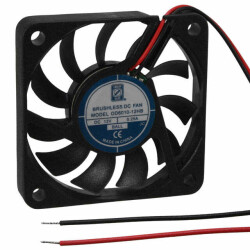 Fan Tubeaxial 12VDC Square - 60mm L x 60mm H Ball 21.0 CFM (0.588m³/min) 2 Wire Leads - Orion Fans