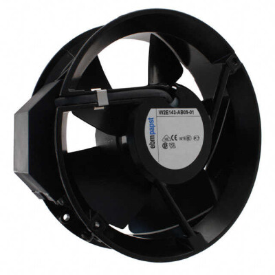 Fan Tubeaxial 230VAC Round - 171.5mm Dia Ball 294.2 CFM (8.24m³/min) 2 Terminals - 1