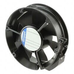 Fan Tubeaxial 24VDC Round - 171.5mm Dia Ball 241.3 CFM (6.76m³/min) 2 Wire Leads - ebm-papst Inc. (1)