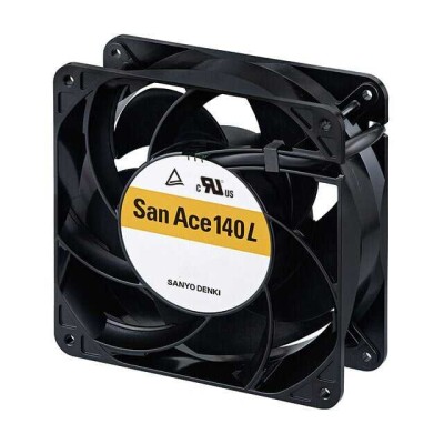 Fan Tubeaxial 24VDC Square - 140mm L x 140mm H Ball 243.7 CFM (6.82m³/min) 3 Wire Leads - 1