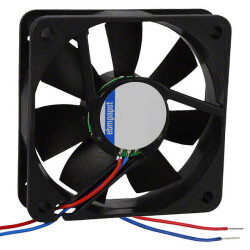 Fan Tubeaxial 24VDC Square - 60mm L x 60mm H Sintec 17.1 CFM (0.479m³/min) 2 Wire Leads - ebm-papst Inc. (1)
