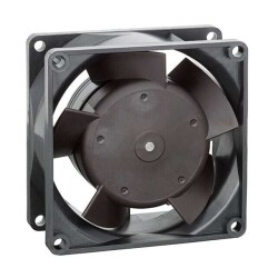 Fan Tubeaxial 24VDC Square - 80mm L x 80mm H Ball 47.1 CFM (1.32m³/min) 2 Wire Leads - ebm-papst Inc.