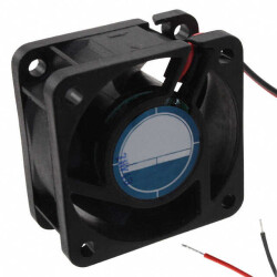 Fan Tubeaxial 24VDC Square - 40mm L x 40mm H Ball 9.0 CFM (0.252m³/min) 2 Wire Leads - Orion Fans