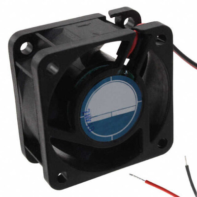 Fan Tubeaxial 24VDC Square - 40mm L x 40mm H Ball 9.0 CFM (0.252m³/min) 2 Wire Leads - 1
