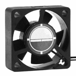 Fan Tubeaxial 5VDC Square - 30mm L x 30mm H Ball 4.0 CFM (0.112m³/min) 2 Wire Leads - 1