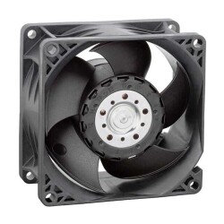 Fan Tubeaxial 12VDC Square - 80mm L x 80mm H Ball 131.0 CFM (3.67m³/min) 2 Wire Leads - 1