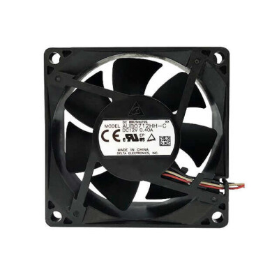 Fan Tubeaxial 12VDC Square - 70mm L x 70mm H Sleeve 36.6 CFM (1.03m³/min) 3 Wire Leads - 1