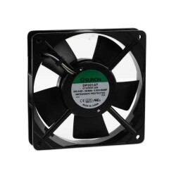 Fan Tubeaxial 220 ~ 240VAC Square - 119mm L x 119mm H Sleeve 78.0 CFM (2.18m³/min) 2 Terminals - Sunon Fans
