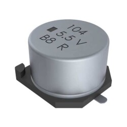 100 mF (EDLC) Supercapacitor 5.5 V 2-SMD 50Ohm @ 1kHz 2000 Hrs @ 85°C - KEMET