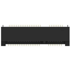 52 Position Female Connector PCI Express Mini Card Gold 0.031