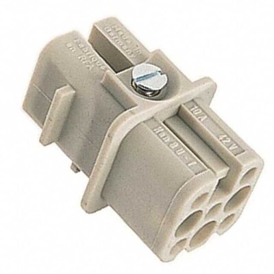 Female Insert without Contacts Gray 8 Position Crimp - 1