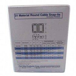 Ferrite Cores - Cables and Wiring Kit 18 Pieces (6 Values - Mixed Quantities) Free Hanging - 1