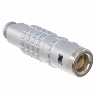 4 Position Circular Connector Plug, Female Sockets and Male Pins Solder Cup - 1