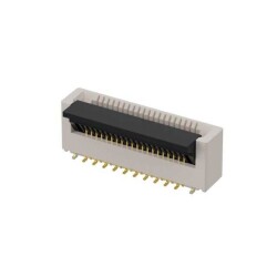 40 Position FFC, FPC Connector Contacts, Vertical - 1 Sided 0.020