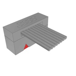 8 Position Cable Assembly Rectangular Socket to Cable 0.167' (50.80mm, 2.00