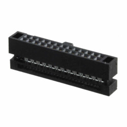 26 Position Rectangular Receptacle Connector IDC Gold 30 AWG - Samtec Inc.