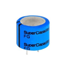1 F (EDLC) Supercapacitor 5.5 V Radial, Can 65Ohm @ 1kHz - KEMET